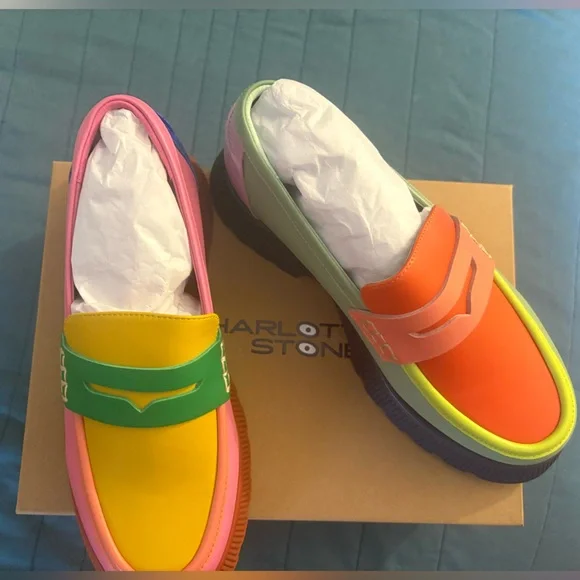 NWT Charlotte Stone loafers (sz 10 - fits 9/9.5/10) - Picture 9 of 13